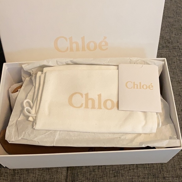 Chloe Woody Flat Mule Sandal in Lace - Picture 9 of 11